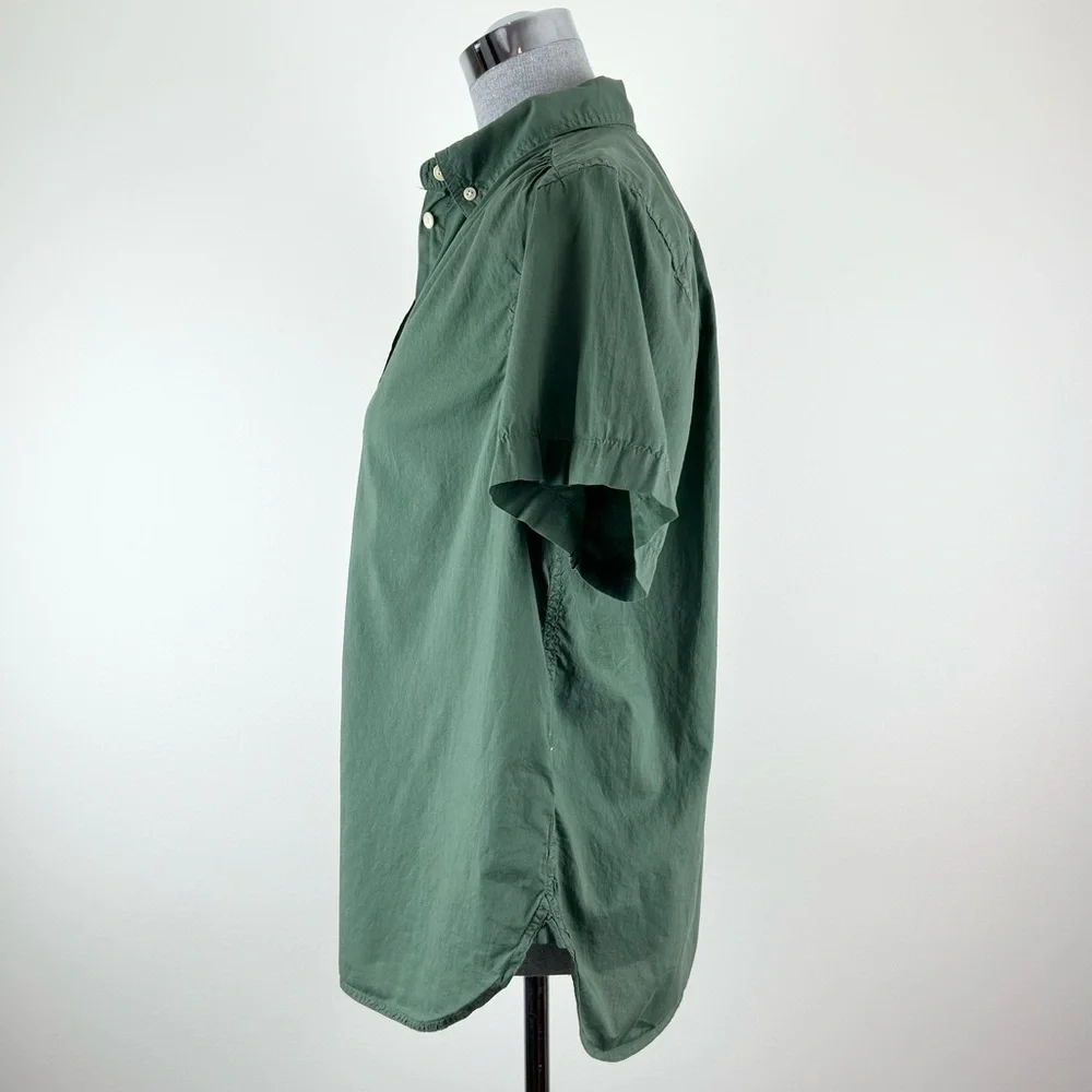 J. Crew Classic Green Short‎ Sleeve Shirt